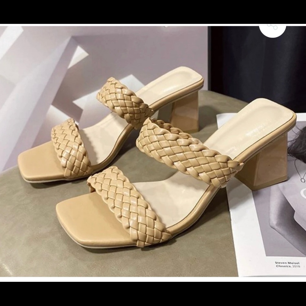 Braided Heeled Sandals